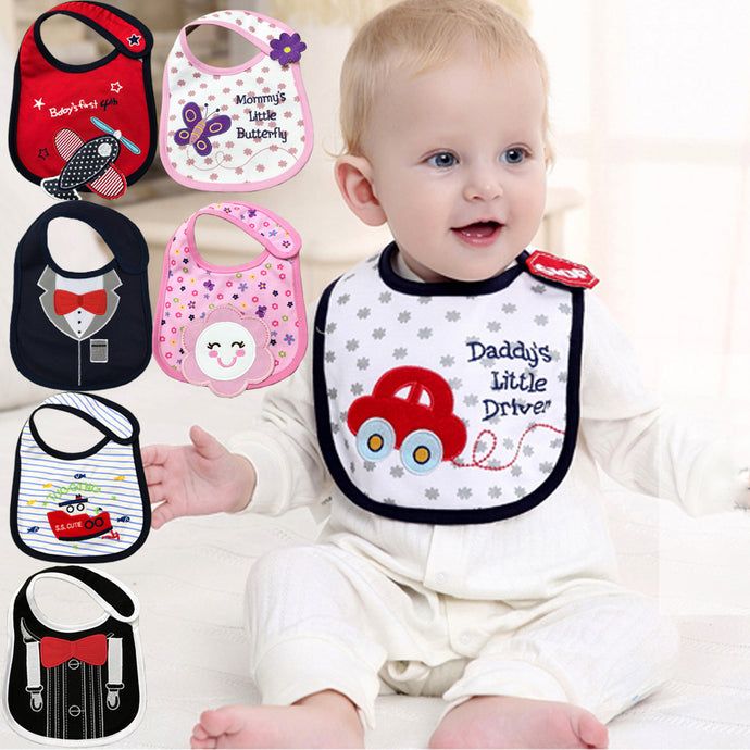 Baby Bibs Waterproof Baby Girls 100% Cotton Towel Bandanas