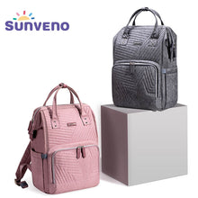 Load image into Gallery viewer, Diaper Bag Backpack Quilted Large Maternity Nursing Fashion Travel Stroller