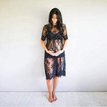Load image into Gallery viewer, New Maternity Pregnancy Clothes Lace Dress for Pregnant Photo Shoot Clothing