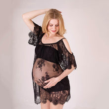 Load image into Gallery viewer, New Maternity Pregnancy Clothes Lace Dress for Pregnant Photo Shoot Clothing