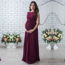 Load image into Gallery viewer, New Maternity Pregnancy Clothes Lace Dress for Pregnant Photo Shoot Clothing