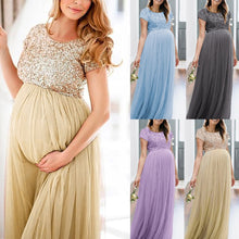 Load image into Gallery viewer, Maternity Dress Long Maxi Gown Fashion Women