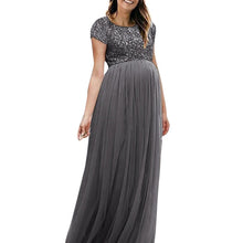 Load image into Gallery viewer, Maternity Dress Long Maxi Gown Fashion Women