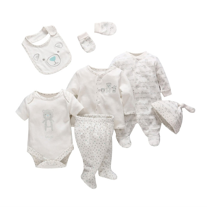 7 Pcs/set Newborn Baby Girl Boy Clothes