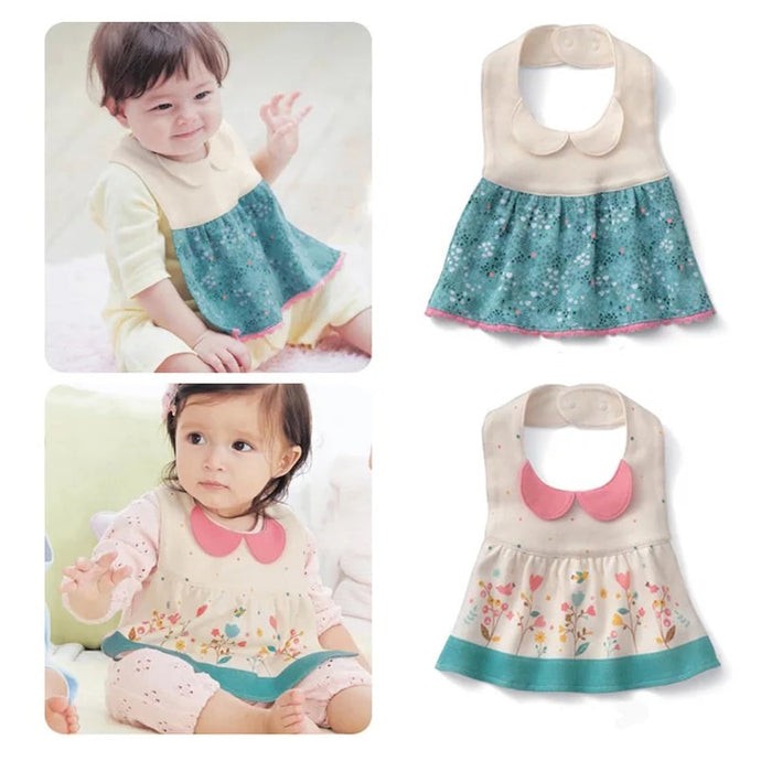 Bib Baby Girl Apron Bibs Breastplate Cotton Waterproof Floral