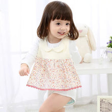 Load image into Gallery viewer, Bib Baby Girl Apron Bibs Breastplate Cotton Waterproof Floral