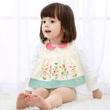 Load image into Gallery viewer, Bib Baby Girl Apron Bibs Breastplate Cotton Waterproof Floral