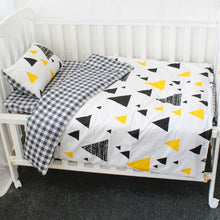 Load image into Gallery viewer, 3 Pcs Baby Bedding Set Pure Cotton Cot Kit For Newborns Children Include Duvet Cover Pillowcase Flat Sheet