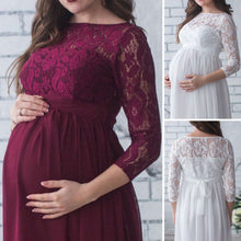 Load image into Gallery viewer, Maternity Lace Dress For Pregnant Photo Shoot Clothing