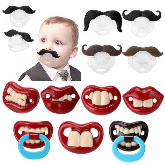 Baby Pacifiers Nipple Teether Food Grade Silicone Funny Orthodontic Soothers