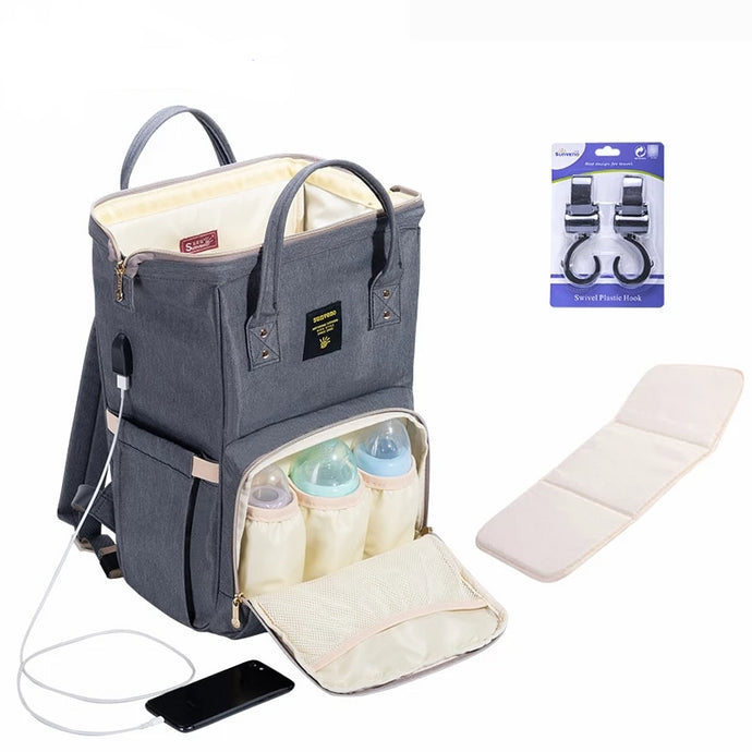 Maternity Diaper Bag Large Nursing Bag Travel Designer Stroller Baby Care Nappy Backpack